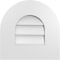 Ekena Millwork Round Top Surface Mount PVC Gable Vent: Non-Functional, w/ 3-1/2"W x 1"P Standard Frame, 14"W x 14"H GVPRT14X1401SN - alternate 1